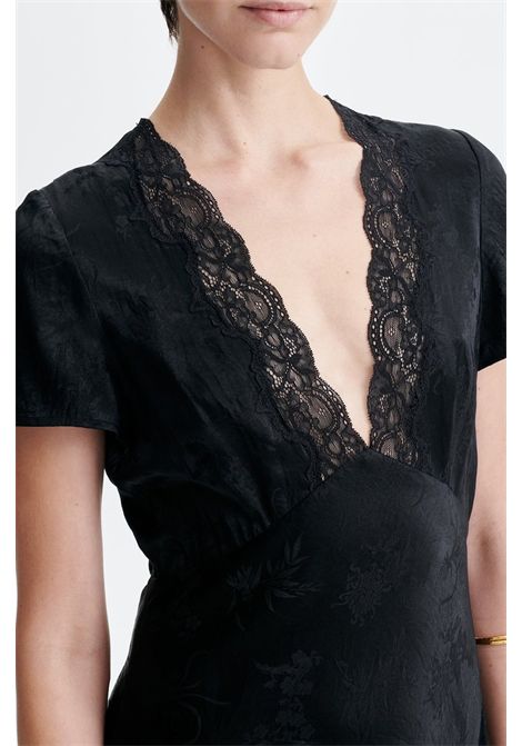 Vanessa Bruno Abito Lungo Hollie in Pizzo Nero Donna Vanessa Bruno | Abiti | 6EVA07-V08885999